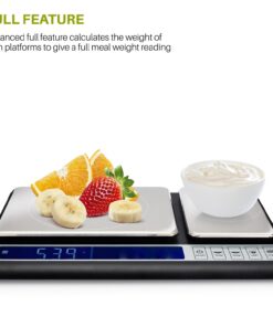 Smart Weigh Culinary Kitchen Scale 10 kilograms x 0.01 Grams, Digital Food Scale with Dual Weight Platforms for Baking, Cooking, Food, and Ingredients 39 71mK6jJfnWL