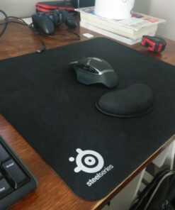 SteelSeries QcK Gaming Mouse Pad - Large Cloth - Optimized For Gaming Sensors Classic Black 37 71mKZeniL
