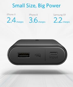 Anker PowerCore 10000 Portable Charger, 10,000mAh Power Bank, Ultra-Compact Battery Pack, Phone Charger for iPhone 15/15 Plus/15 Pro/15 Pro Max, Samsung and More Black 27 71mL3KNbWL