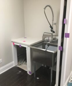 GRIDMANN 30" Wide Stainless Steel Kitchen Prep & Utility Sink, 1 Compartment NSF Commercial Sink with 24" x 24" Bowl for Restaurant, Laundry, Garage 34 71mLItQkflL 3