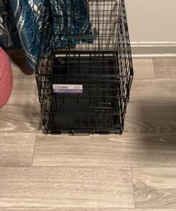 MidWest Homes for Pets Newly Enhanced Single Door iCrate Dog Crate, Includes Leak-Proof Pan, Floor Protecting Feet , Divider Panel & New Patented Features XX-Small - 18" L x 12" W x 14" H 39 71mLpsO1c2L
