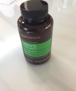 Amazon Elements Men’s One Daily Multivitamin, 62% Whole Food Cultured, Vegan, 65 Tablets, 2 month supply (Packaging may vary) 32 71mM1zKct7L