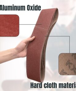 POWERTEC 110118 4 x 36 Inch Sanding Belts | Aluminum Oxide Belt Sander Sanding Belt Assortment, 3 Each of 60 80 120 150 240 400 Grits | Sandpaper for Belt and Disc Sander – 18 Pack 4x36", 18pk 9 71mMmI6pnRL 1