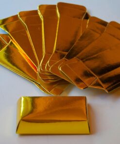 Super Z Outlet Western Casino Pirate Foil Gold Bar Treasure Boxes Party Supplies for Birthday Favors Decoration, Candy, Goodie Bags, Treats, Children Toys Gifts, Arts & Crafts (12 Pack) 17 71mMpQsUP5L