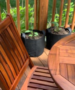 Ming Wei Garden Plant Bags / 6-Packs 5 Gallon Grow Bags/Aeration Fabric Pots/Handles (Black) Black 29 71mNbmtPVL