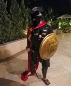 300 Spartan Helmet Maximus Muscle Armor & 300 Helmet & Leather Leg & ARM Guard 46 71mNt63ctGL