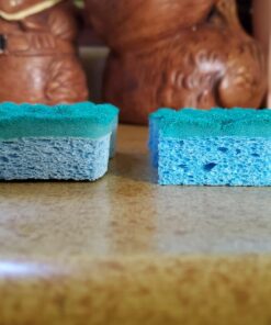 O-Cedar Scrunge Multi-Use (Pack of 6) Non-Scratch, Odor-Resistant All-Purpose Scrubbing Sponge Safely Cleans All Hard Surfaces in Kitchen and Bathroom, 6 Count (Pack of 1), Blue 6 Count (Pack of 1) 52 71mO2TSRiEL