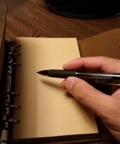 EvZ Leather Writing Journal Notebook, 7 Inches Vintage Nautical Spiral Blank String Diary Notepad Sketchbook Travel to Write in, Unlined Paper, Retro Pendants, Classic Embossed, Coffee 43 71mOB4XQzGL