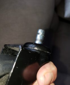 Slipstick CB690 Floor Protecting Rubber Office Chair Caster Wheels (Set ff 5), Roller Style, Universal 7/16" Stem, 3" Black Castors Black/Black 32 71mOOX4UYzL