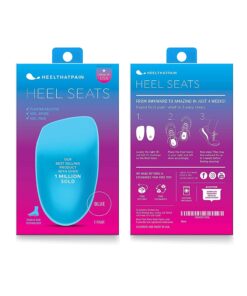 Hybrid Heel Seats | Heel Cups for Heel Pain, Plantar Fasciitis, Heel Spurs | Foot Orthotic Inserts | Patented, 100% Guaranteed | Hybrid, Medium (W 6.5-10, M 5-8) Light Blue Rubber/Gel Hybrid Medium (W 6.5-10, M 5-8) 15 71mP3R1SYCL