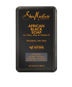 SheaMoisture Bar Soap African Black Soap for Troubled Skin Cleanser with Shea Butter 8 oz 6 Count (Pack of 1) 17 71mPEjVNWL