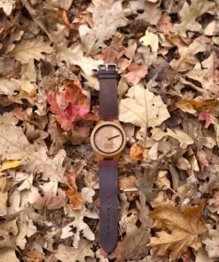 Luno Wear Men's Wood Watch, Genuine Leather, The Shoots 13 71mPGyxMM0L