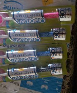 Orabrush Tongue Scraper, Tongue Cleaner Helps Fight Bad Breath, 4 Tongue Scrapers 4 Count (Pack of 1) Multicolored 38 71mPk9hfRkL