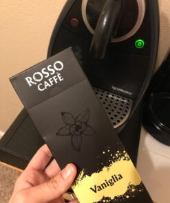 Rosso Coffee Capsules for Nespresso Original Machine - 60 Espresso Pods Vanilla, Caramel, Creme Brulee- Single-Serve Aluminum Coffee Pods - Compatible with Nespresso Original Line Machines (Flavor 60) Flavor 60 10 Count (Pack of 6) 26 71mQ7AXMeL