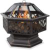 Endless Summer,WAD1377SP, Hex Shaped Outdoor Fire Bowl with Lattice, Oil Rubbed Bronze 20 71mQKXVu8cL