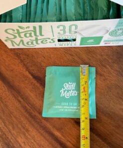 Stall Mates Wipes - Flushable Wipes | Individually Wrapped | Travel Friendly | Unscented with Vitamin-E & Aloe | (30 on-the-go singles) 30 Count (Pack of 1) 30 71mQtkGSYOL