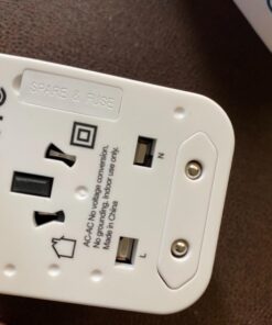 Ceptics Universal Travel Adapter Plug World Power W/ 4 USB Ports - Charge Cell Phones, Smart Watches, iPhones - For International Europe, China, UK, UAE, Australia - Type A, C, G, I 1 Pack World Adapter W/USB 48 71mT8SS2gL