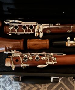 Yinfente Intermediate B-Flat Clarinet Rosewood wood Body Silver Plate Bb Key 17 key Case + Reeds + Pads 21 71mTrYF6b1L