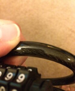 Etronic Bike Lock M6, Cable Lock 6 Feet Long Coiled Security Resettable Combo Combination Lock Bicycle Lock with Mounting Bracket Black 48 71mUJyagxdL