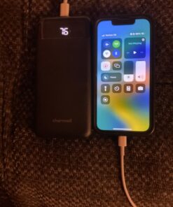 Charmast Portable Charger, USB C Battery Pack, 3A Fast Charging 10400mAh Power Bank LED Display, Slim Portable Phone Battery Charger for iPhone 13 12 11 X 8 7 Samsung S21 S20 Google LG OnePlus iPad Black 44 71mUm1unSCL