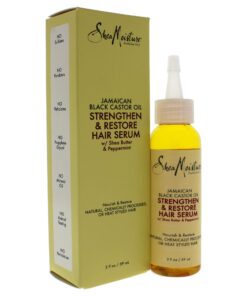 Sheamoisture Hair Serum Oil for Damaged Hair Jamaican Black Castor Oil Hair Oil with Shea Butter 2 oz Clean Scent 2 Fl Oz (Pack of 1) 24 71mUnXt9yVL
