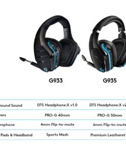 Logitech G935 Wireless DTS:X 7.1 Surround Sound LIGHTSYNC RGB PC Gaming Headset - Black/Blue G935 Only 38 71mUqigOJZL