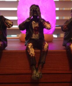 Walking Dead Zombie Undead See Hear Speak No Evil Set of Shelf Sitters Computer Top Statue Figurines 19 71mVNDtFJGL
