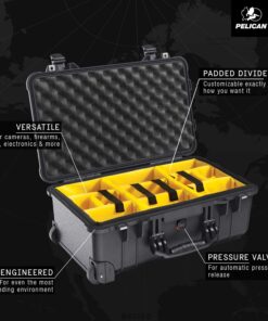 Pelican 1510 Case With Padded Dividers (Black) Black 28 71mViL2T0hL
