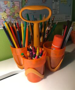 Fiskars 12-34687097J Back to School Supplies Art Supply Organizer Caddy, Orange 9 71mWKlWeuTL