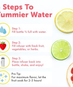 Brimma Fruit Infuser Water Bottle - 32 oz Large, Leakproof Plastic Fruit Infusion Water Bottle for Gym, Camping, and Travel 30 71mWO8BACrL