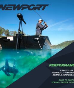 Newport NV-Series Thrust Saltwater Transom Mounted Trolling Electric Trolling Motor w/LED Battery Indicator 55lb Thrust 19 71mWaGxybOL 1
