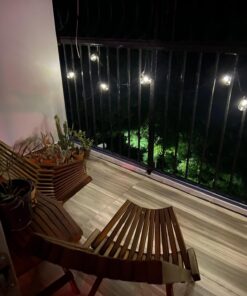 Brightech Ambience Pro Solar Powered Outdoor String Lights, 27 ftCommercial Grade Waterproof Patio Lights, 12 Edison Bulbs, Shatterproof LED Solar Christmas String Lights - 1W LED, Soft White 27 Feet 41 71mX8QgqlL