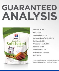 Hill's Grain Free Dog Treats, Soft-Baked Naturals with Beef & Sweet Potatoes, Soft Healthy Dog Snacks, 8 oz. Bag 28 71mXz8FK1hL