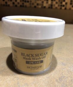 SKIN FOOD Black Sugar Mask Wash Off 4.05 fl. oz.(120g) - Black Sugar Scrub - Sugar Face Scrub to Hydrate and Nourish the Skin - Exfoliating Sugar Scrub - Facial Mask Wash Off Sugar Scrub 3.52 Fl Oz (Pack of 1) 37 71mYESeraqL