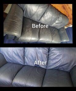 The Original Leather Recoloring Balm by Furniture Clinic - 16 Color Options - Leather Repair Kit for Furniture - Restore Couches, Car Seats, Clothing - Non-Toxic Leather Repair Cream (Navy Blue) Navy Blue 36 71mYIRrcmaL