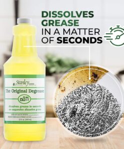 STANLEY HOME PRODUCTS Original Degreaser - Removes Stubborn Grease & Grime - Powerful Multipurpose Cleaning Solution for Home & Commercial Use (4 Pack) 32 Fl Oz (Pack of 4) 11 71mYbqUmgVL