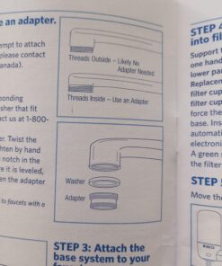 Brita Water Filter for Sink, Complete Faucet Mount Water Filtration System for Tap Water, Reduces 99% of Lead, White Faucet Mount System 48 71mYexDwR2L