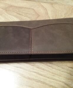 Compalo RFID Blocking Vintage Full Grain Leather Long Bifold Wallet for Men ID Cash Card Wallet Checkbook Credit Cards Holder Vintage Brown 29 71mYi9PZDdL