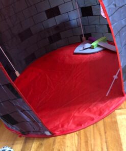 Kiddey Knight's Castle Kids Play Tent -Indoor & Outdoor Children's Playhouse - Durable & Portable with Free Carrying Bag – “Bonus” Shield and Sword Set - Makes for Boys & Girls Knights Tent 60 71mZibb8VmL 2