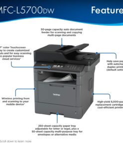 Brother Monochrome Laser Multifunction All-in-One Printer, MFC-L5700DW, Flexible Network Connectivity Old Model: MFC-L5700DW 11 71mZq9YQS7L