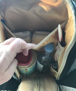 Mancro Diaper Bag Backpack, Large Multifunction Waterproof Travel Baby Changing Bag for Dad Mom with 4 Insulated Pockets and Stroller Straps, Maternity Baby Bag for Boys Girls, Grey Austere Grey 89 71maDsu6ngL