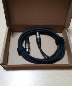 Amazon Basics XLR Microphone Cable for Speaker or PA System, All Copper Conductors, 6MM PVC Jacket, 10 Foot, Black 1-Pack 10 Feet 59 71macLF74HL