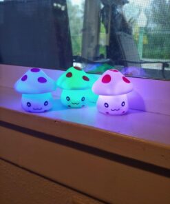 7 Color Romantic Mushroom Christmas LED Night Light Lamp Battery Party Decor ... Style1 47 71makMy XDL