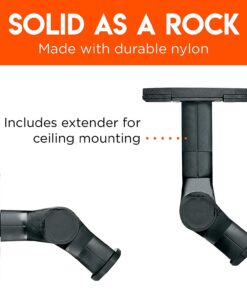 ECHOGEAR Speaker Wall & Ceiling Mount Pair - Universal Design Works with Vizio, Sony, & More - Tilt & Swivel Without Tools for Surround Sound - Easy to Install Indoors & Outdoors 47 71masAw7alL