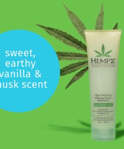 Hempz Age Defying Herbal Body Scrub, Off White, Vanilla/Musk, 9 Fluid Ounce 9 Fl Oz (Pack of 1) 10 71mbFeRAuSL
