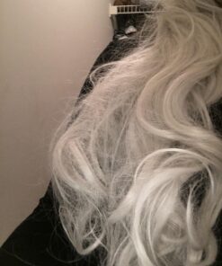 Rbenxia Curly Cosplay Wig Long Hair Heat Resistant Spiral Costume Wigs Anime Fashion Wavy Curly Cosplay Daily Party Silver 32" 80cm 50 71mbRhGZGyL