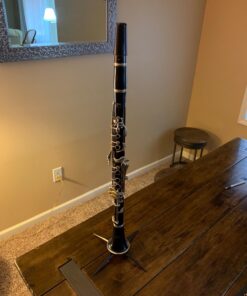 K&M König & Meyer 15222.000.55 Clarinet In-Bell Portable Stand - Lightweight with 4 Leg Folding Base - Fits A and B Clarinets - Stable Secure Base - Professional Grade - Made in Germany - Black 29 71mcAOWKftL