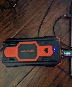 NEXPOW Battery Jump Starter 2500A Car Jump Starter (up to 8.0L Gas/8L Diesel Engines) 12V Car Battery Booster Pack with USB Quick Charge 3.0 and 4 LED Modes Red Blue Warning 25 71mcSVlDoJL