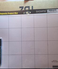 Magnetic Project Mat Showpin Magnetic Mat for Screws with Dry Erase Pen - Large Size Magnetic Pad Preventing Small Screws from Getting Lost and Unorganized - 9.8x11.8 inches 38 71mcsH930aL