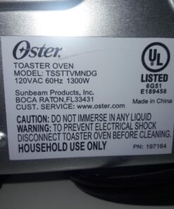 Oster Toaster Oven | Digital Convection Oven, Large 6-Slice Capacity, Black/Polished Stainless 75 71md40RjkaL